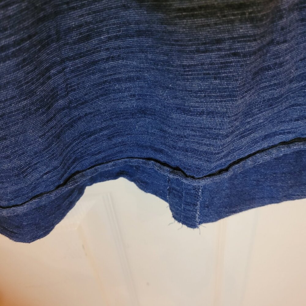 Rag & Bone V-neck Short Sleeve Oversized T-shirt Dark Blue Small - Picture 6 of 10